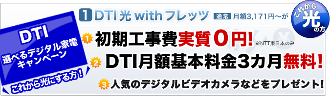 DTI 光 with フレッツ