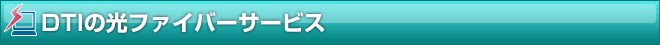 DTIの光ファイバーサービス