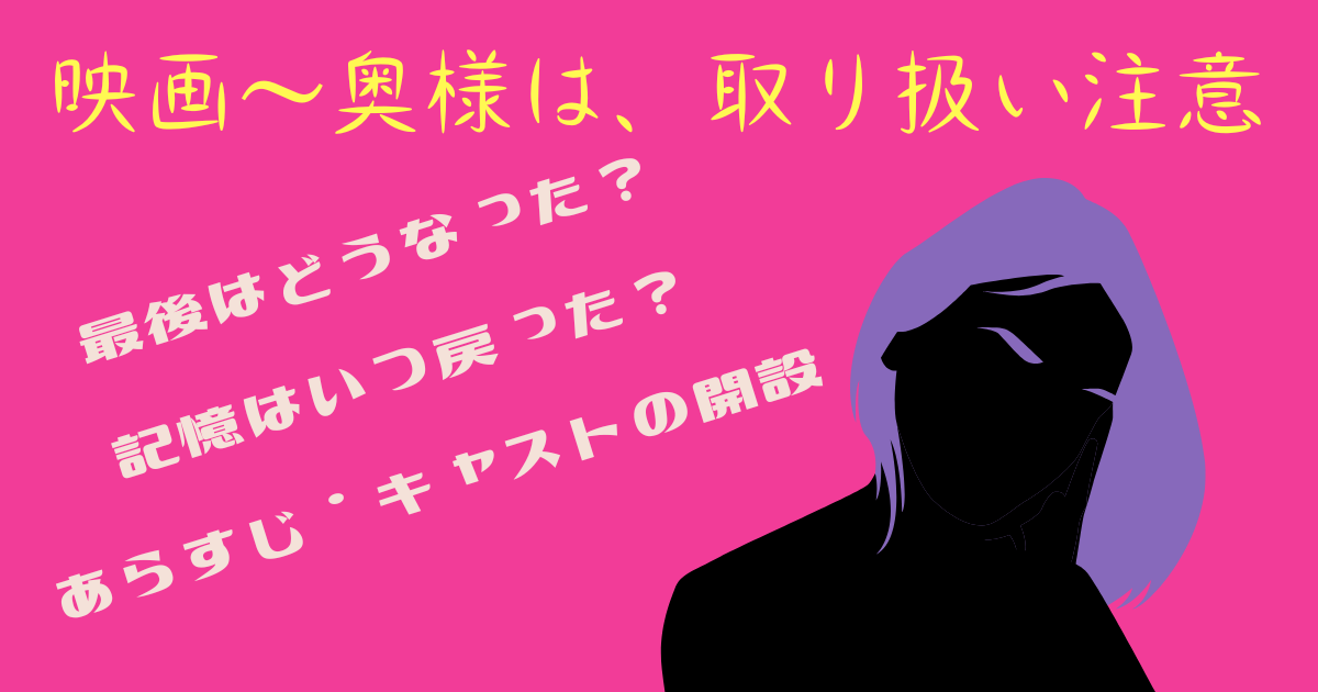 映画『奥様は、取り扱い注意』のあらすじをネタバレ解説！無料で見れる