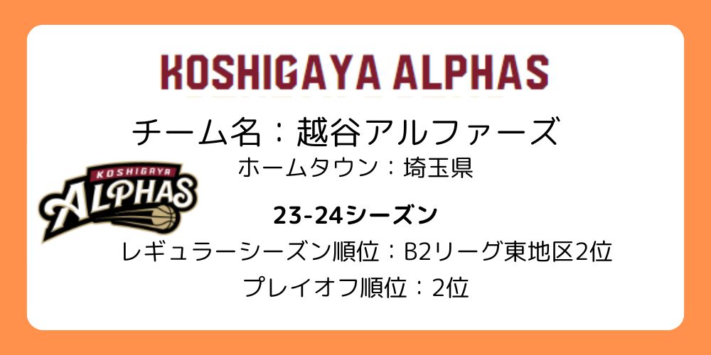 Bリーグ_越谷アルファーズ