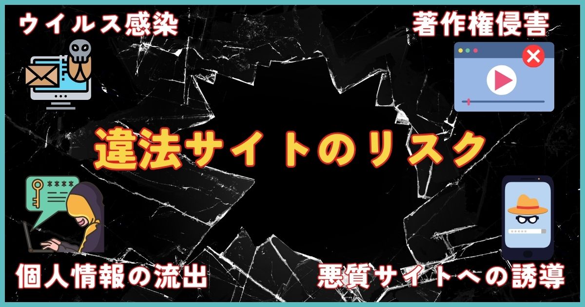 アニメ_違法サイト_違法サイトのリスク