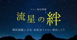 ドラマ『流星の絆』配信情報｜無料視聴の方法・再放送できない理由って？