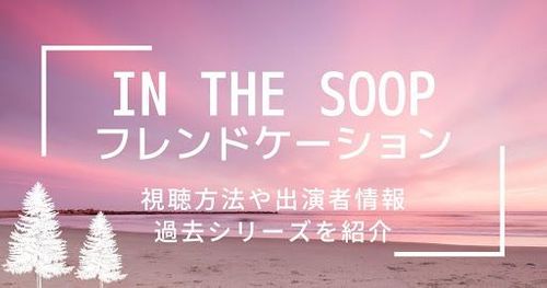 「IN THE SOOP フレンドケーション」日本でも配信決定！視聴方法を紹介！