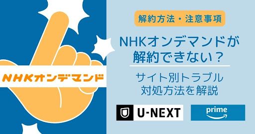 NHKオンデマンドが解約できない？サイト別にトラブル・対処方法を解説